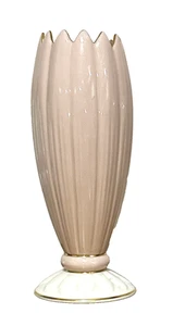 Lenox Pink Cream Vase Vintage Gold Trim Porcelain - Picture 1 of 4