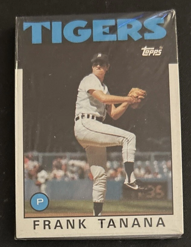 1986 年 Topps 棒球杂货大提琴包 Frank Tanana Tigers Top Pete Rose Reds Ba — 第 1/2 张图片