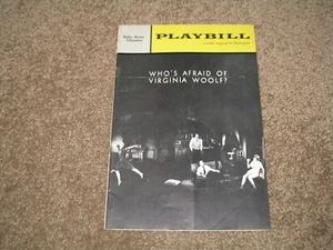 VTG PLAYBILL BILLY ROSE THEATRE PROGRAM 1962 WHO'S AFRAID OF VIRGINIA WOOLF - Picture 1 of 3