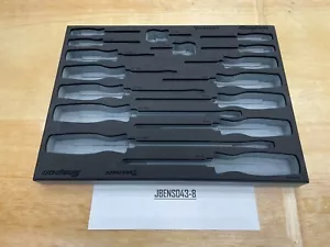 Snap-on Tools TITANIUM FOAM Tray for 16pc Soft Grip Screwdriver Set FMSGD01BDT - Picture 1 of 9