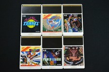 HuCard 6 Game Set PC Engine Turbochip Japanese Basketball Tennis Alien Crush F/S