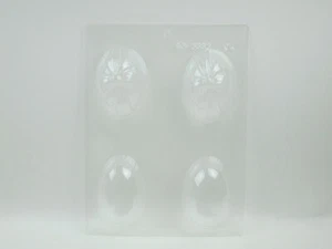 Süßigkeitenform 2 Schokoladenei obere & untere Formen klar Kunststoff CK Produkte 90-2382 - Bild 1 von 4