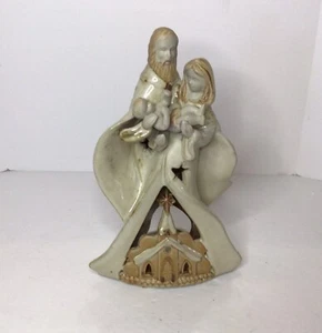 Kirkland Potters Garden “Holy Family Tea Light” Candle Holder. - Picture 1 of 4