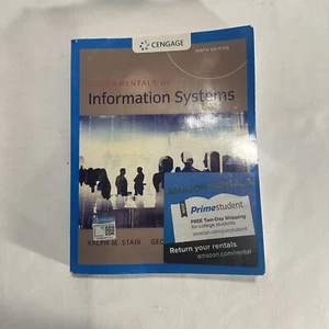 Cengage Fundamentals of Information Systems by George Reynolds - Picture 1 of 3