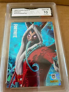 KRAMPUS 2020 PANINI LEGENDARY OUTFIT FORTNITE CRACKED ICE # 175 GRADED 10 L@@@K - Picture 1 of 2