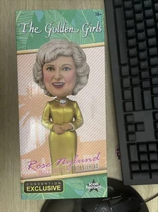 Abito SDCC 2019 Icon Heroes Golden Girls rosa nylon oro 8" Bobblehead nuovo con scatola - Foto 1 di 7
