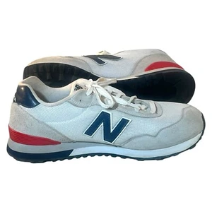 New Balance Mens 515 Classic Sneaker Shoe ML515RC3 White Blue Red Size 11.5 - Picture 1 of 9