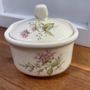 Mason's Square Sugar Bowl & Lid Ironstone Vintage Floral - Picture 1 of 10