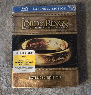 The Lord Of The Rings BluRay Extended  15 Disc Set Edition **with flaws** - Image 1 of 4