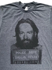 WILLIE NELSON MUGSHOT TEE $25 SIZES S-3XL FREE SHIP OUTLAW COUNTRY NEW T-SHIRT ! - Picture 1 of 2
