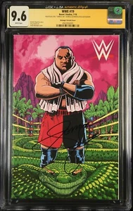 SAMOA JOE SIGNED Boom! Studios WWE #19 Comic 7/18 AUTOGRAPHED CGC JSA 9.6 - Picture 1 of 2