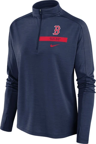 NIKE BOSTON RED SOX MLB WOMEN'S 1/4 ZIP LOCAL PACER LONG SLEEVE JACKET XS-S-M Cover