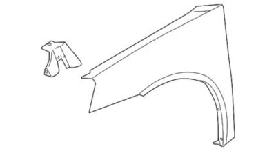 Conjunto guardabarros delantero lado pasajero genuino GM 2005-2010 Pontiac G6 GT 15882266 Foto 1 de 2