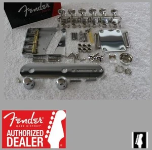 Juego de herrajes cromados Fender American Telecaster con sintonizadores - Tele vintage de 3 sillines - Imagen 1 de 7
