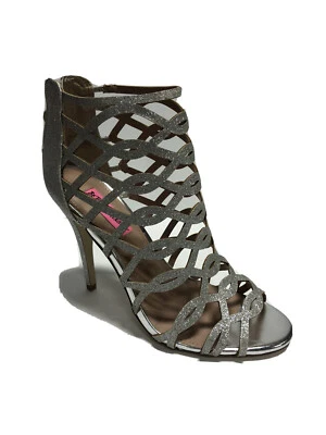 Sandália social Betsey Johnson Judeth prata, feminina tamanho 7,5M - Imagem 1 de 4