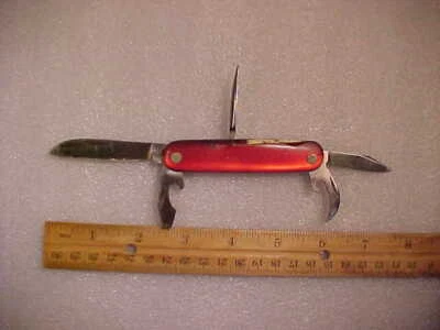 Vintage Japan Everwood Stainless Swiss Army Knife 3.5 Inches Good Cond 5 Tools - Image 1 of 4
