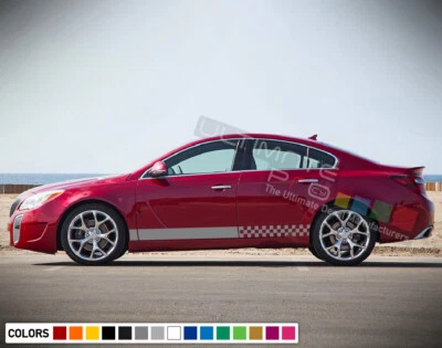 Calcomanía gráfica pegatina a rayas para Buick Regal 2018 lámpara deportiva luz falda alerón Foto 1 de 4