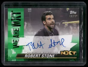 ROBERT STONE 2021 WWE Topps We Are NXT Green On Card Auto #A-RE #D/99 - Foto 1 di 2