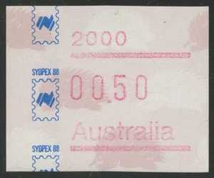 1988 50c FRAMA FROM VENDING MACHINE AT SYDPEX SYDNEY EXHIBITION ONLY MNH. - Picture 1 of 2