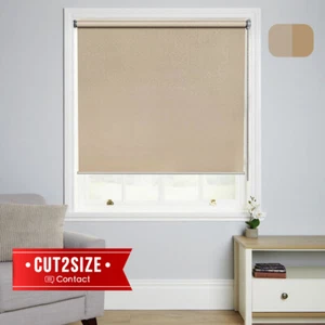 Roller Blinds Shades Blinds Sunscreen Window Light Filtering 28mm Diameter - Picture 1 of 11