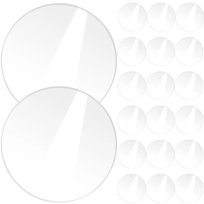  20 Pcs Acrylic Disc Round Board Multi-function Plate Clear Circle Blanks - Image 1 of 4