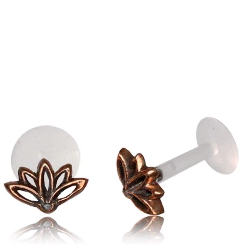 BRINCOS PIERCING LABRET TRAGUS ANEL NARIZ LABIAL 16G OU 18G PINO BIOPLÁSTICO - Imagem 1 de 1