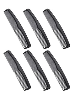 Paquete de 6 peines de peluquería de 7 pulgadas para peinar el cabello - Foto 1 di 3