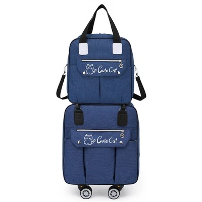 Rolling Trolley Bag with Multi-Pocket Lightweight Luggage Bag for Weekend Travel - Image 1 of 4