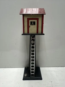 Vintage Marx 9" Switch Man Tower - Spur O Zug Zubehör 🛤️ - Bild 1 von 6