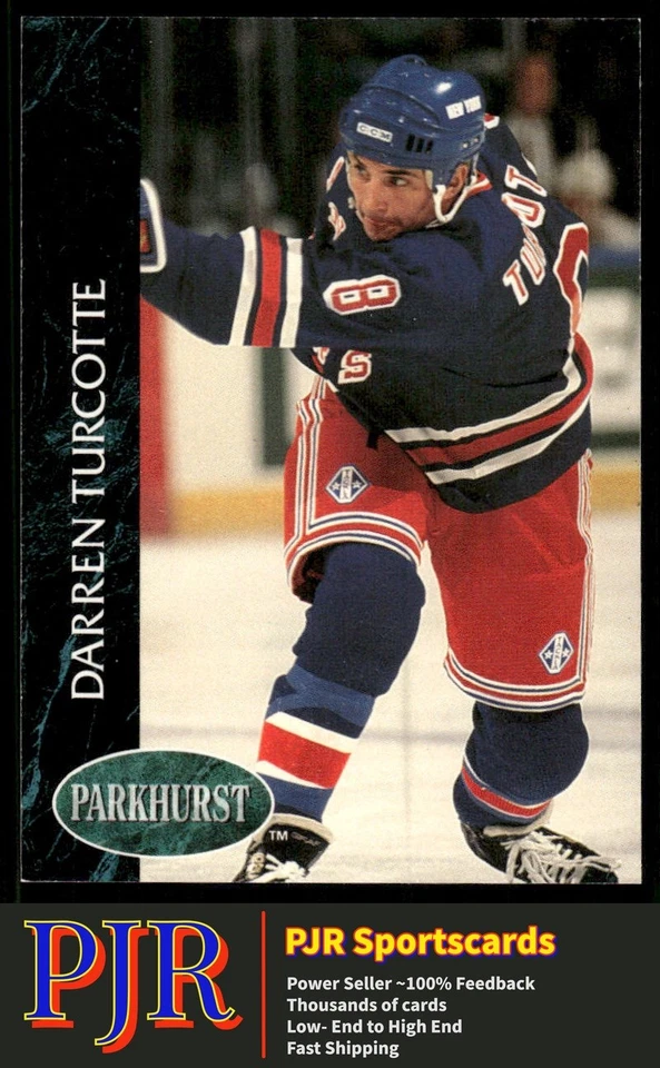 Darren Turcotte 1992-93 Parkhurst #345 New York Rangers - Image 1 of 2