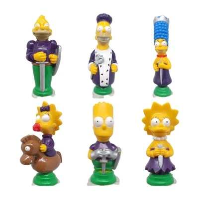 6 piezas de ajedrez de repuesto moradas de Los Simpson 1991 Foto 1 de 4