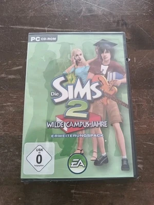 Die Sims 2 Spiel Wilde Campus Jahre PC DVD Rom Erweiterungspack Add On Neu - Bild 1 von 4