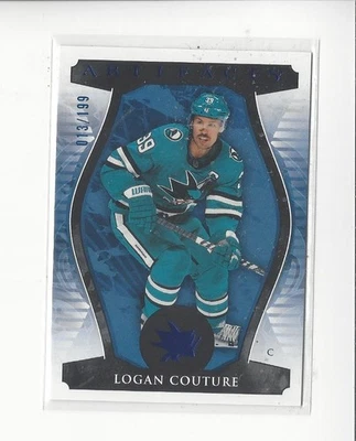 2023-24 Artifacts Royal Blue #87 Logan Couture Sharks /199  - Image 1 of 2
