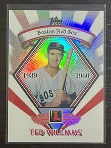 TED WILLIAMS 2009 Topps Legends Chrome Cereal Platinum Refractor #PR-1 Walmart - Picture 1 of 2