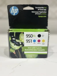 HP 950XL/951 Black/Cyan/Magenta/Yellow Ink Cartridge - EXP: 11/2026 - Picture 1 of 6