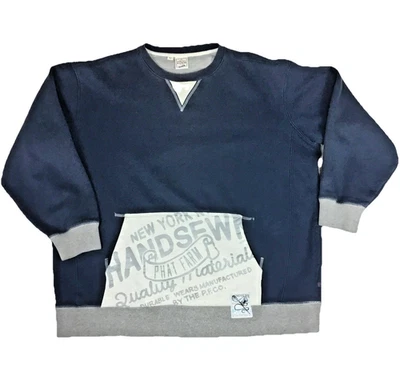 Sudadera Pullover Phat Farm Vintage Para Hombre 3XL 58" Streetwear Spellout Hip-Hop Foto 1 de 4