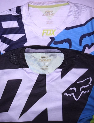 Mens Lot of 2 FOX Racing DEMO L/S Cycling MTB Training Jersey size L - Image 1 of 4