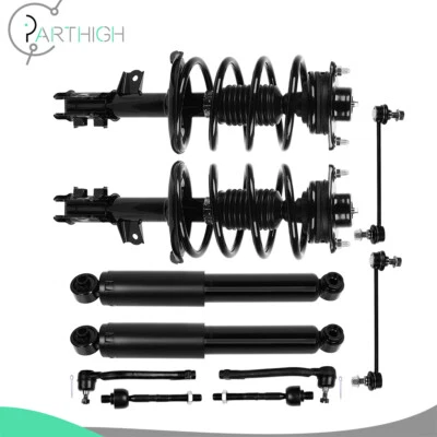 For 2010 - 2013 Kia Forte Koup Front Struts Rear Shocks Sway Bars Tie Rods Kit - Image 1 of 4