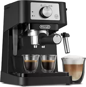 Stilosa Manual Espresso Machine, Latte & Cappuccino Maker, 15 Bar Pump Pressure - Picture 1 of 12
