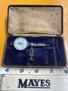 Vintage Gem Model 222 Jeweled Dial Indicator .001" Machinist Tool Original Case - Picture 1 of 7