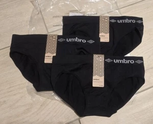 Umbro 3er Pack Sport Unterhosen Gr. S/M/36 Damen/Mädchen Seamless Shorty schwarz - Bild 1 von 8