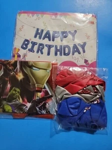 Marvel Avenger Birthday Balloon Set Party Decor - Picture 1 of 9