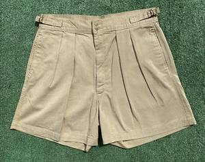 VTG 80s L.L. Bean Pleated High Rise Shorts Women’s Size 35” Waist USA Made - Picture 1 of 7