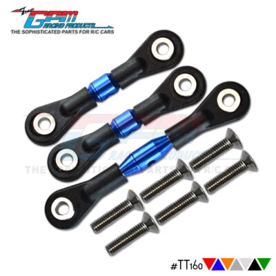Barra de amarre completa de aluminio GPM Upgrades con tornillos para TAMIYA TT01 TT01D TT01E Foto 1 de 4