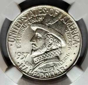 1937 Roanoke Commemorative Silver Half Dollar NGC MS65 High Grade Beauty !!! - Picture 1 of 4
