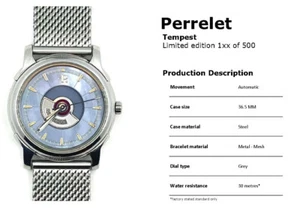 Perellet Tempest LE No.1xx/500 (ft. Dual-Rotors & Mother-of-Pearl dial)time-only - Picture 1 of 11