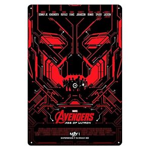 Avengers Age Of Ultron Comic Book Movie Metal Poster Tin Sign - 20x30cm Plate