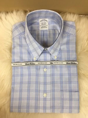 Brooks Brothers Men's Long Sleeve Slim Fit Non-iron dress shirt 15-32/33 - Image 1 of 4