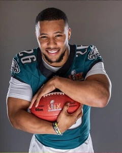 Foto de fútbol americano de la NFL Saquon Barkley Super Bowl LIX Philadelphia Eagles 8x10 - Imagen 1 de 1