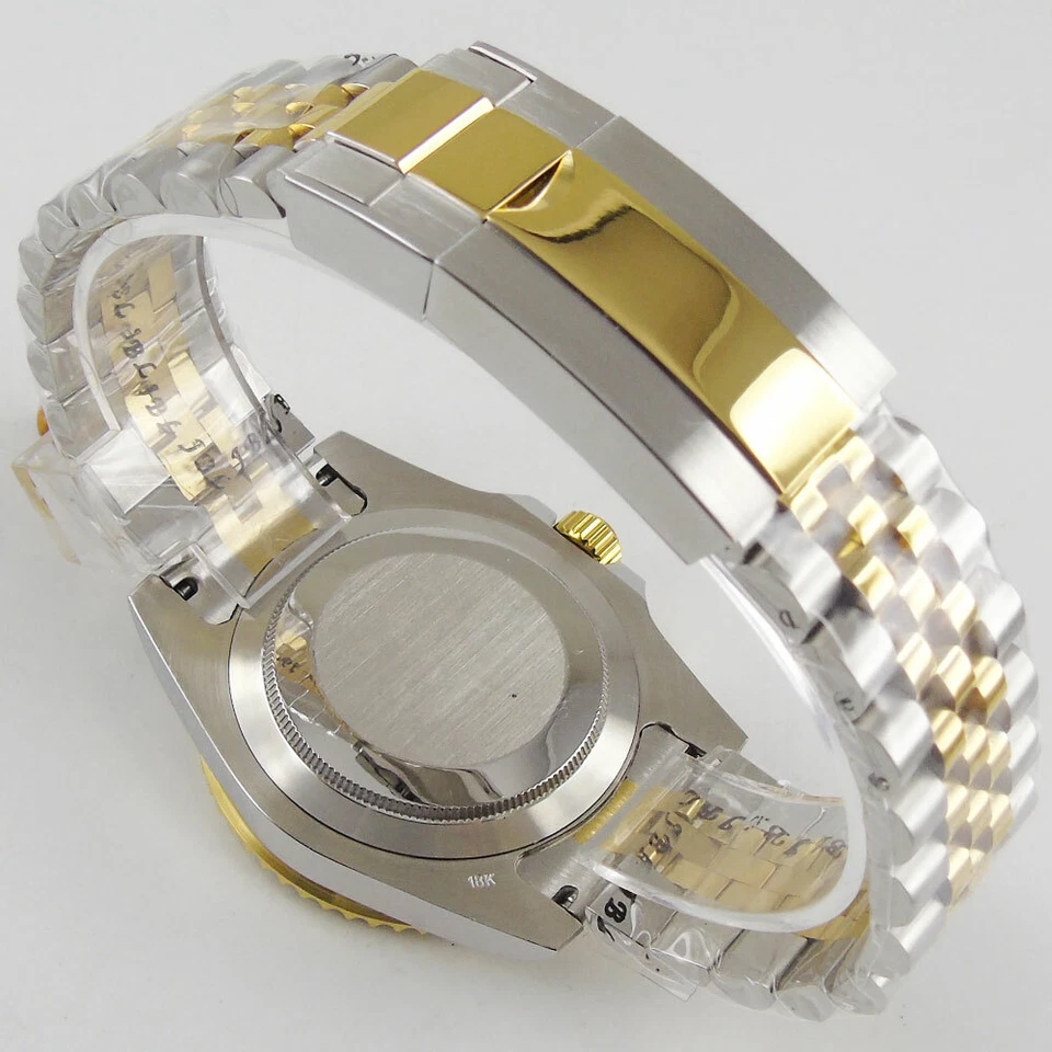 Pulsera dorada de dos tonos 20 mm 316L SS Jubilee apta para correa de reloj homenaje de 40 mm Foto 1 de 3